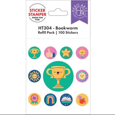 Hero Arts Sticker Stamper Refill Pack - Bookworm