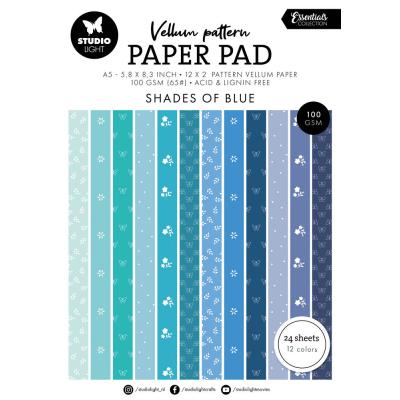 StudioLight Vellum Pattern Paper Pad - Shades Of Blue