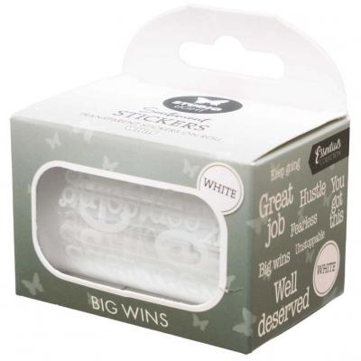 Studio Light Big Wins White Transparent Stickers On Roll