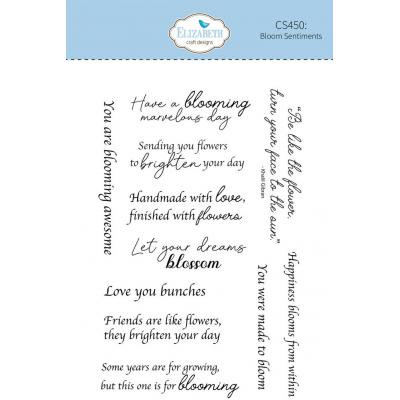 Elizabeth Craft Designs Beautiful Blooms Stempel - Bloom Sentiments