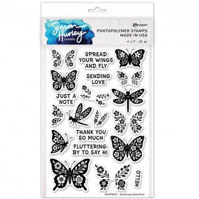 Ranger Simon Hurley create. Stempel - Blooming Butterflies