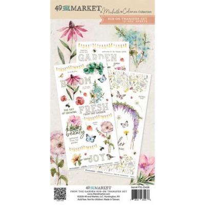 49 and Market From The Garden - Rub-On Transfers