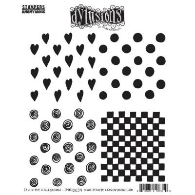 Stampers Anonymous Dylusions Stempel - It's In The Background