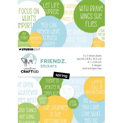 StudioLight Creative Craftlab Friendz Sticker Pad Spring