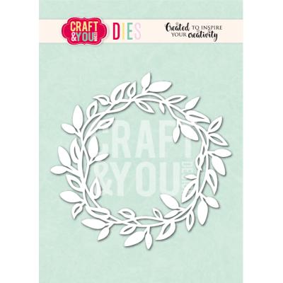 Craft & You Cutting Dies - Leaf Wreath