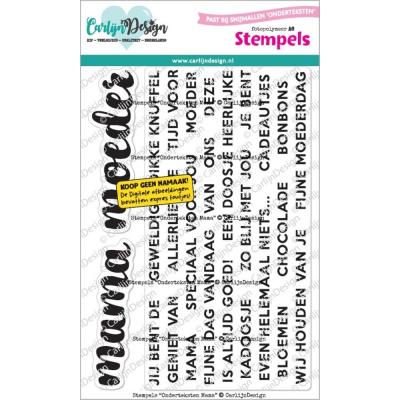 CarlijnDesign Stempel - Onderteksten Voor Mama