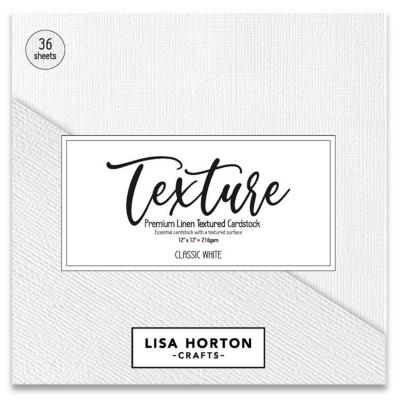 Lisa Horton Crafts White Premium Linen Cardstock