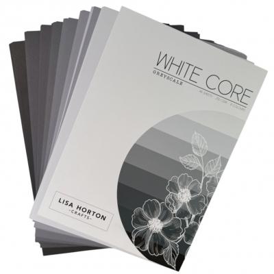Lisa Horton Cardstock - White Core Greyscale