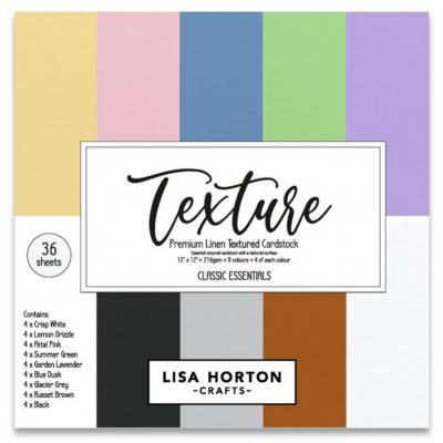 Lisa Horton Crafts Classic Coloured Premium Linen Cardstock