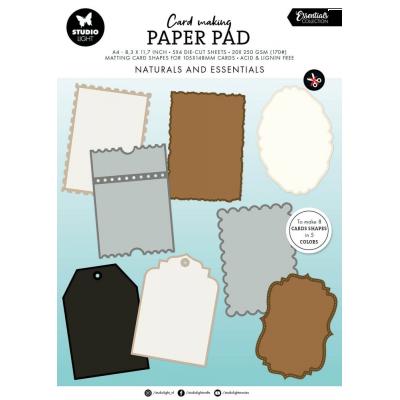 StudioLight Naturals and Essentials Card Shapes - Card Making Pad
