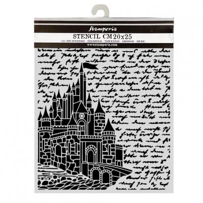 Stamperia Wonderland Stencil - Castle