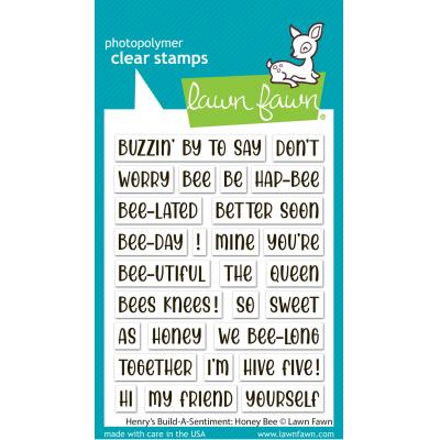 Lawn Fawn Stempel - Henry’s Build-A-Sentiment: Honey Bee