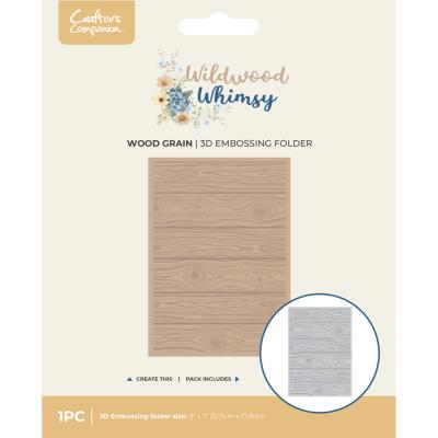 Crafter's Companion Wildwood Whismy Embossingfolder - Wood Grain