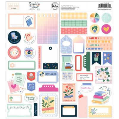 Pinkfresh Studio Fresh Start - Cardstock Stickers