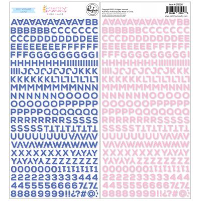 Pinkfresh Studio Crafted Moments - Mini Puffy Alpha Stickers