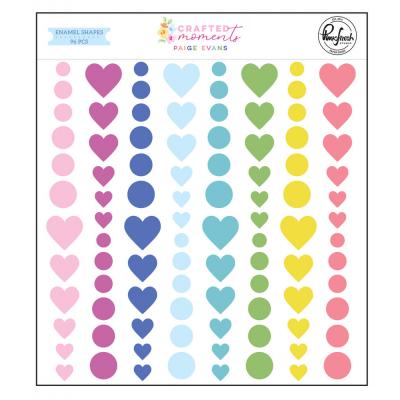 Pinkfresh Studio Crafted Moments - Enamel Shapes