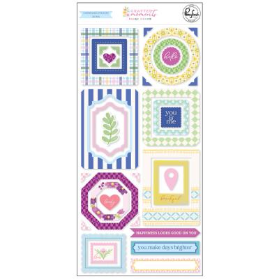 Pinkfresh Studio Crafted Moments - Chipboard Stickers