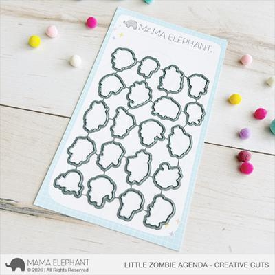 Mama Elephant Creative Cuts - Little Zombie Agenda