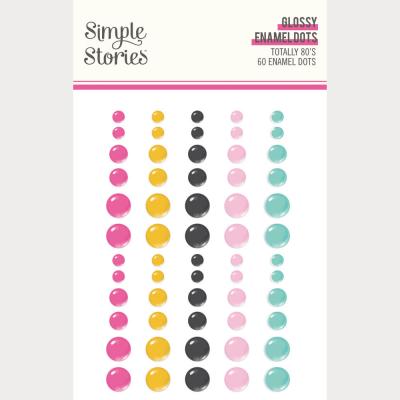 Simple Stories Totally 80's - Glossy Enamel Dots