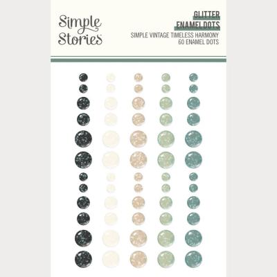 Simple Stories Simple Vintage Timeless Harmony - Glitter Enamel Dots