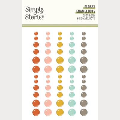 Simple Stories Open Road - Glossy Enamel Dots
