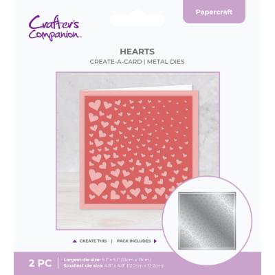 Crafter's Companion Create-a-Card Dies - Hearts