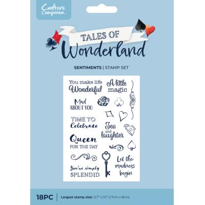 Crafter's Companion Tales Of Wonderland Stempel - Sentiments