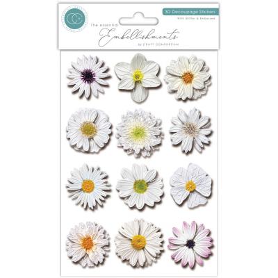 Craft Consortium 3D Decoupage Stickers - Flowers