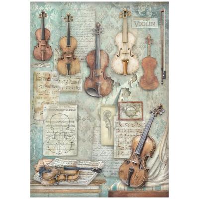 Stamperia Symphony Rice Paper - Violins
