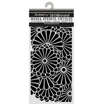 Stamperia Oriental Garden Stencil - Flowers Pattern