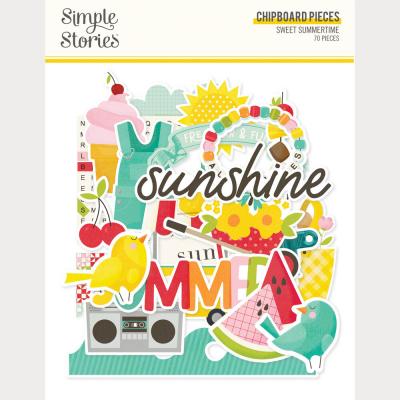 Simple Stories Sweet Summertime - Chipboard Pieces