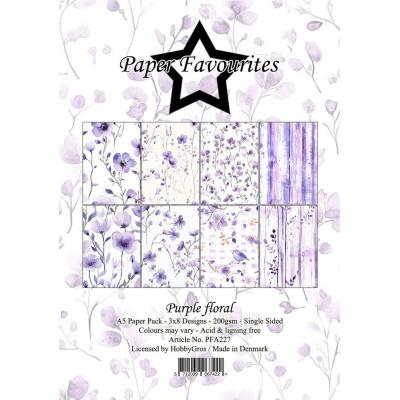 Paper Favourites Paper Pack - Purple Floral