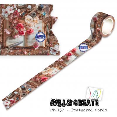 Aall and Create Story Ahead Layer it up' Washi Tape - Feathered Words