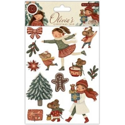 Craft Consortium Olivia's Christmas Tale - Rub-on Transfers