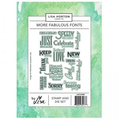 Lisa Horton Crafts Stamp & Dies -  More Fabulous Fonts
