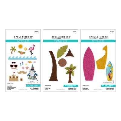Spellbinders 3D Felt Décor Summer Etched Dies - I Want It All! Bundle
