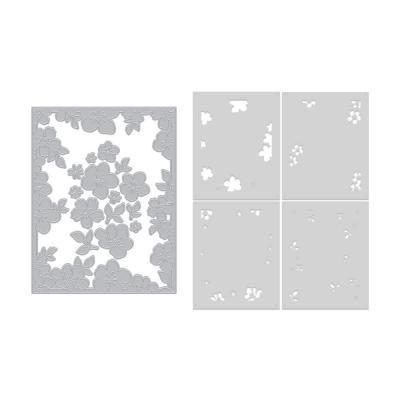 Hero Arts Fresh Flowers Die & Stencil Bundle - Floral Fram