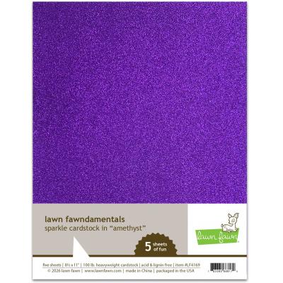 Lawn Fawn Sparkle Cardstock - Amethyst