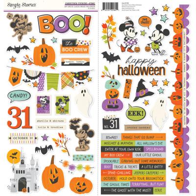 Simple Stories Say Cheese Classic Mouse Halloween - Cardstock Stickers Icons