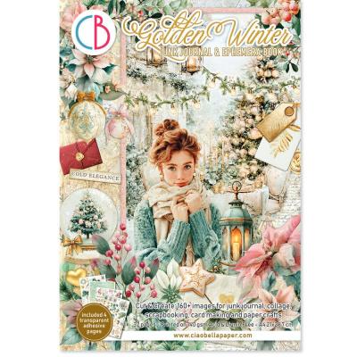 Ciao Bella Golden Winter - Junk Journal Ephemera Book