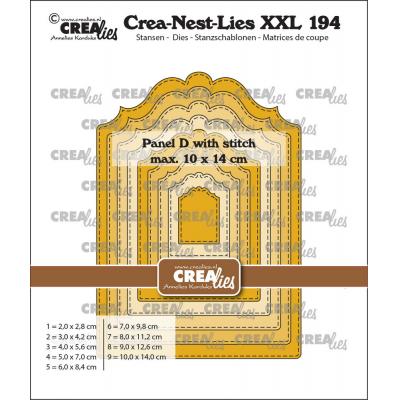 Crealies Crea-Nest-Lies XXL Dies - Panel D With Stitch