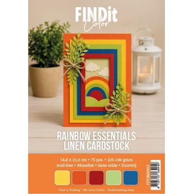Find It Linen Cardstock - Rainbow Essentials