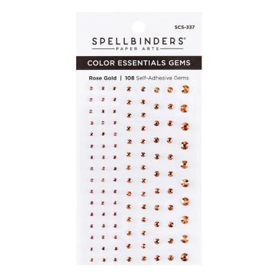 Spellbinders Finishing Touches Rose Gold Color Essentials Gems