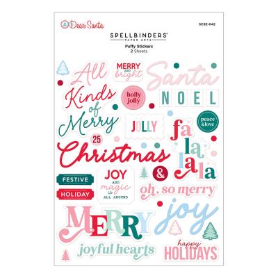 Spellbinders Dear Santa Puffy Stickers