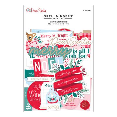 Spellbinders Dear Santa - Sentiments