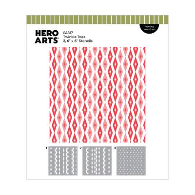Hero Arts Vintage Vinyl Layering Stencils - Twinkle Toes