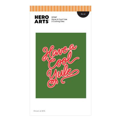 Hero Arts Vintage Vinyl Die Set - Have A Cool Yule