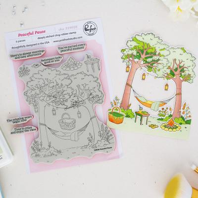 Pinkfresh Studio Quiet Moments Stempel - Peaceful Pause