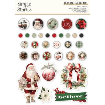 Simple Stories Simple Vintage Old-Fashioned Christmas - Decorative Brads
