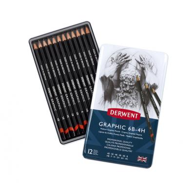 Derwent Graphic Pencil - Tin of 12 Medium Pencils